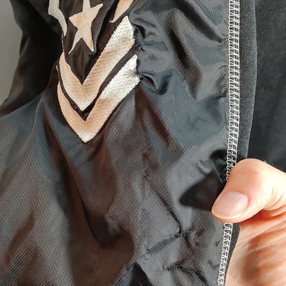 Men's M Affliction Embroidered Jacket 100% Polyester Black White - Picture 5 of 6